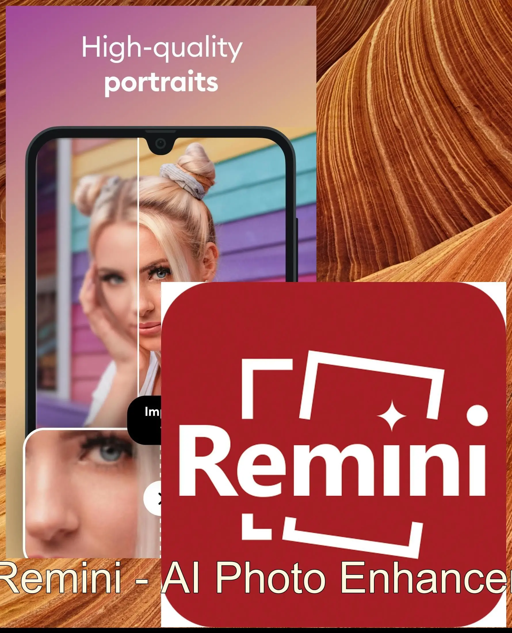 Remini - AI Mejorador de fotos..